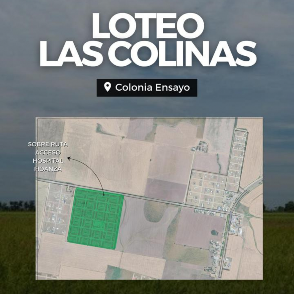 Lotes en venta en Colonia Ensayo - Oportunidad de inversion cerca de Parana