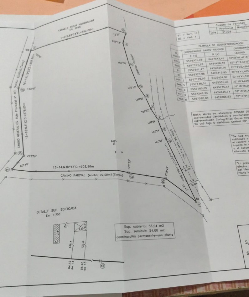 Campo de 119,5 hectareas productivas en Gobernador Sola